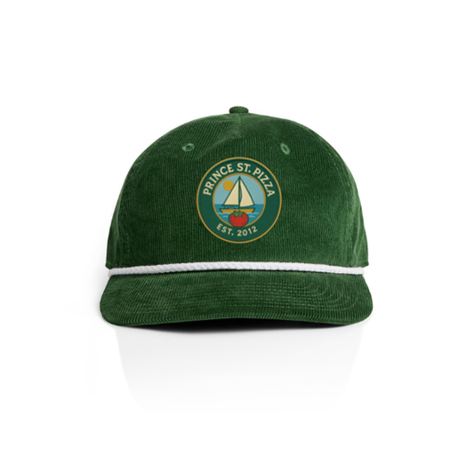 IN-STORE ONLY: Prince St. Pizza Westlake Village Green Patch Corduroy Rope Cap