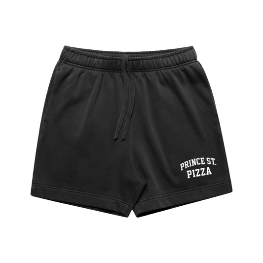IN-STORE AT TEMPE ONLY: Prince St. Pizza Faded Black Track Shorts